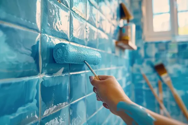 Reformas baño pintar azulejos